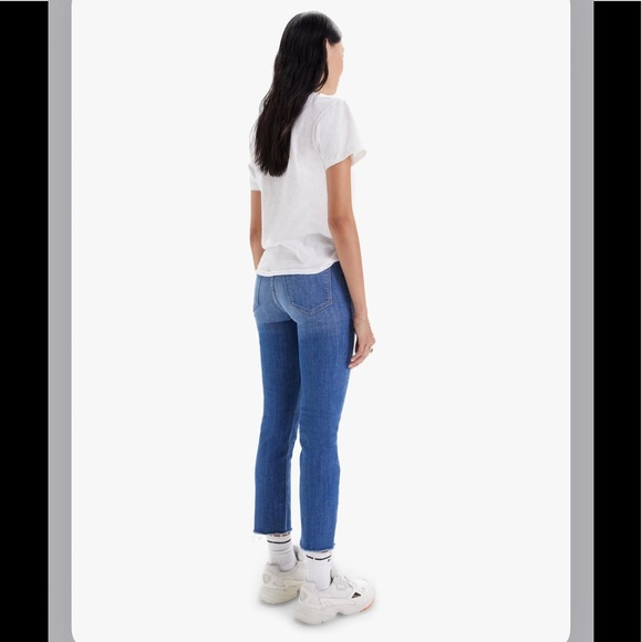 NWT Mother Pixie Dazzler Ankle Fray Beginner’s Luck Size 32 - Picture 5 of 16